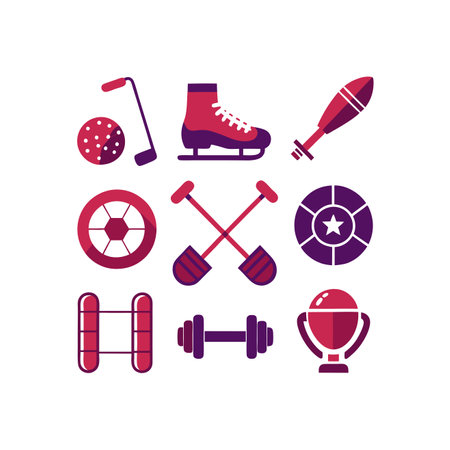 Set of sports icons.のイラスト素材