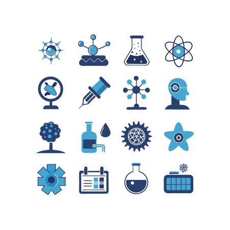 Set of  science icons.のイラスト素材
