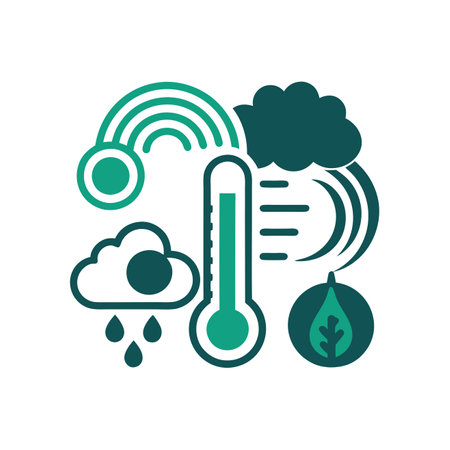 Set of weather icons.のイラスト素材