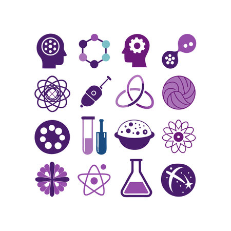 Set of  science icons.のイラスト素材