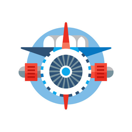 Airplane icon in flat style. Airplane vector illustration on white isolated background. Transport business concept.のイラスト素材