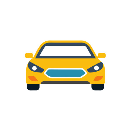 Car icon in trendy flat style isolated on white background. Transport symbol for your web site design, logo, app, UI.のイラスト素材