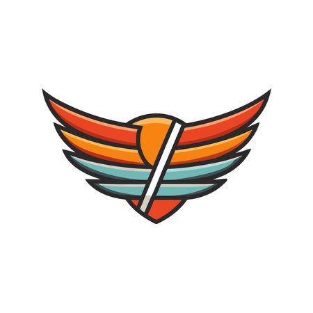 Wings logo icon design vector template elements for your application or corporate identity.のイラスト素材