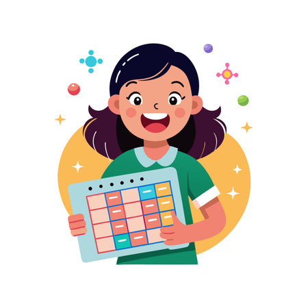 Illustration of kids education activities.のイラスト素材