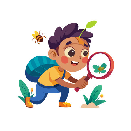 Illustration of kids education activities.のイラスト素材