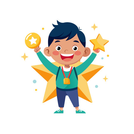 Illustration of kids education activities.のイラスト素材