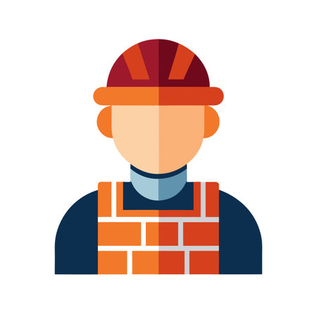 Brick Layer Icon Graphicのイラスト素材