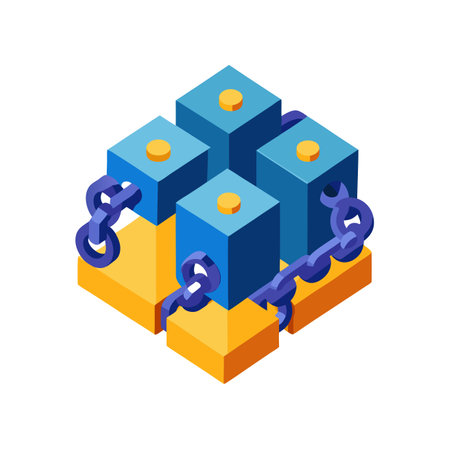 Chain Block Graphicのイラスト素材