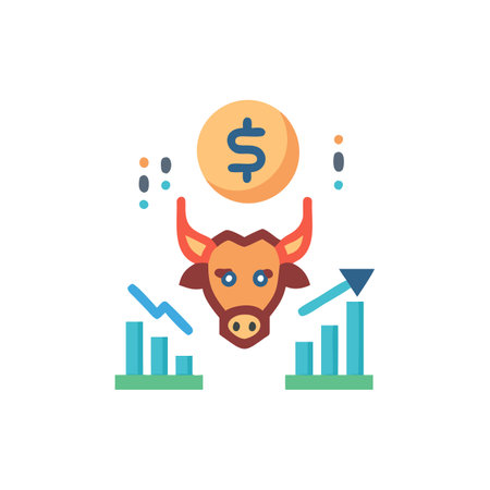Bull Market Icon Designのイラスト素材