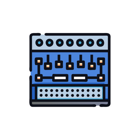 Creative Multi Effects Rack Iconのイラスト素材