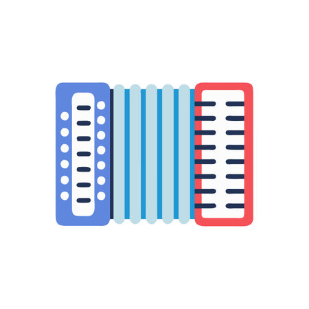 Stylish Accordion Illustration for Eventsのイラスト素材