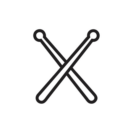 Stylish Drumsticks for All Genresのイラスト素材