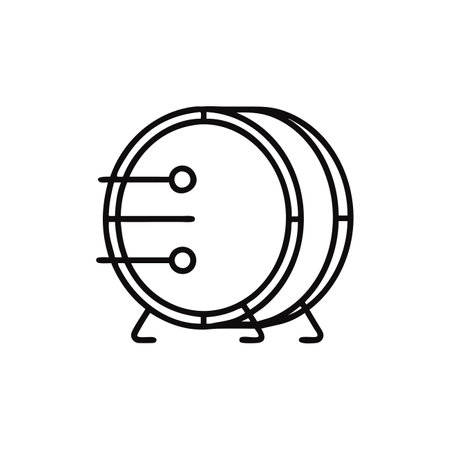Creative Bass Drum Illustration for Eventsのイラスト素材