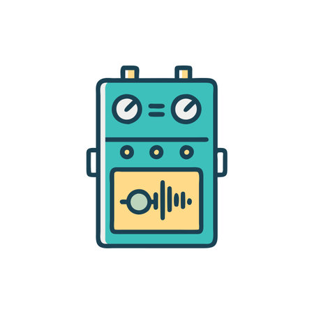 Innovative Distortion Effect Pedal for Musiciansのイラスト素材