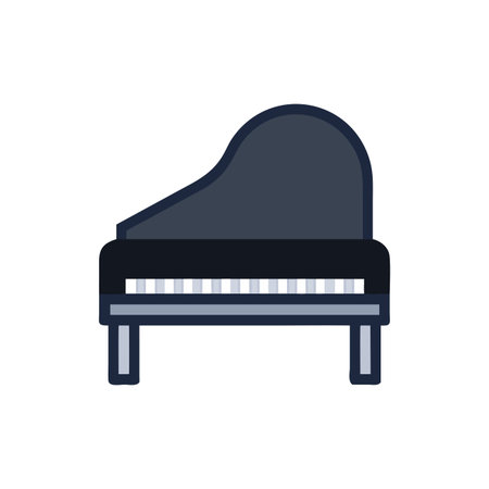 Stylish Grand Piano Design for Musiciansのイラスト素材