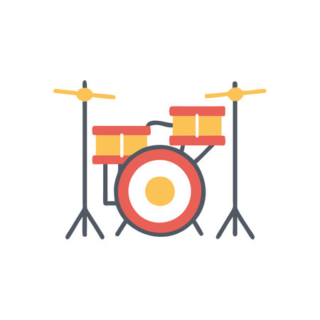Professional Drum Kit Design for Eventsのイラスト素材