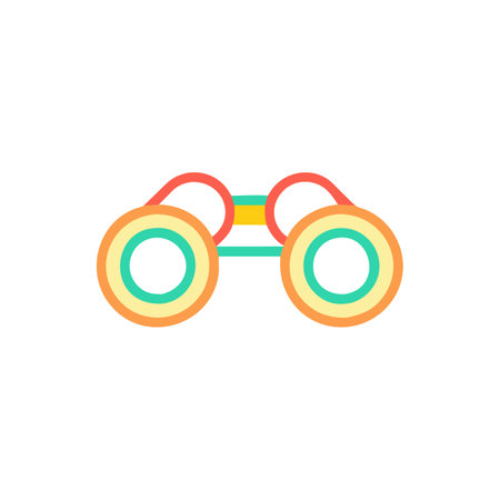 Binoculars icon vector isolated on white background for your web and mobile app design, Binoculars logo conceptのイラスト素材
