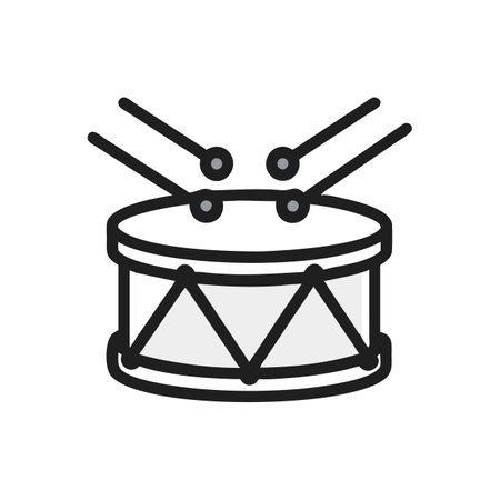 Essential Snare Drum Iconのイラスト素材