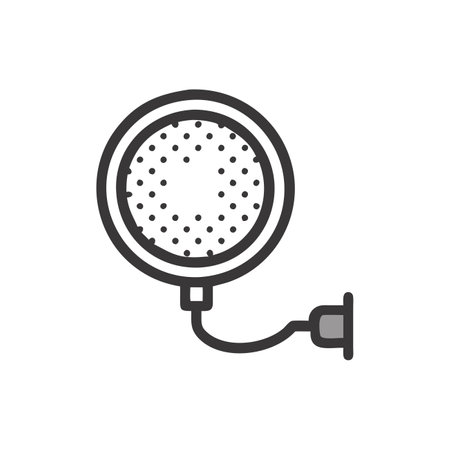Iconic Pop Filter for Audio Recordingのイラスト素材