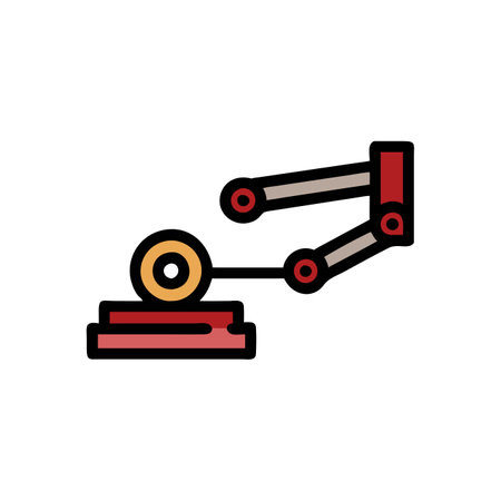 Essential Record Player Arm Iconのイラスト素材