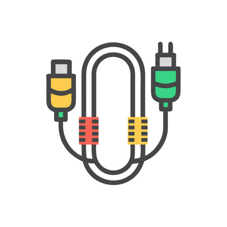 Professional Patch Cables for Audio Qualityのイラスト素材
