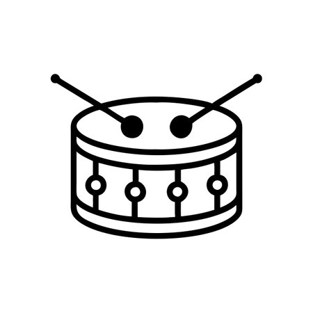High-Quality Snare Drum Iconのイラスト素材