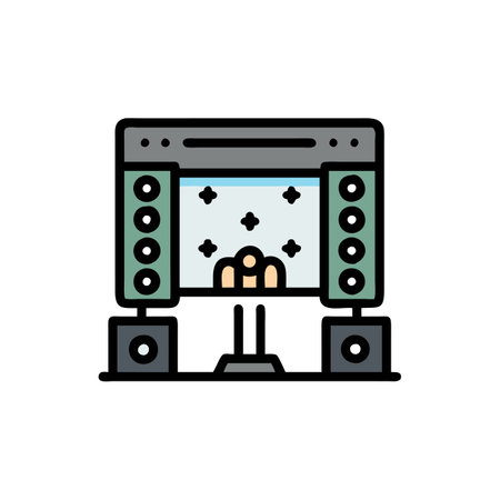 Essential Stage Monitor Icon for Musiciansのイラスト素材