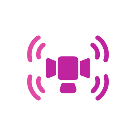 Stylish Surround Sound Icon for Audioのイラスト素材
