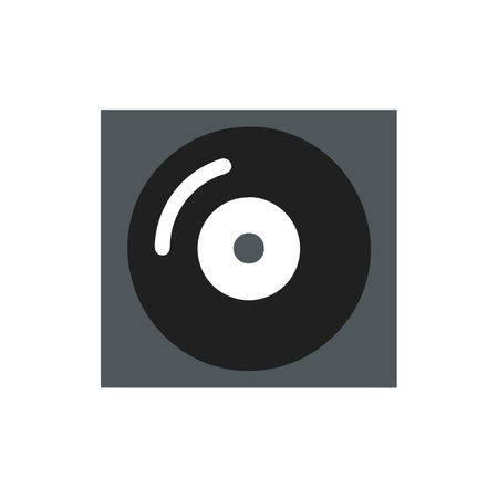 Charming Vinyl Record Iconのイラスト素材