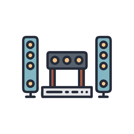 Dynamic Surround Sound System Iconのイラスト素材