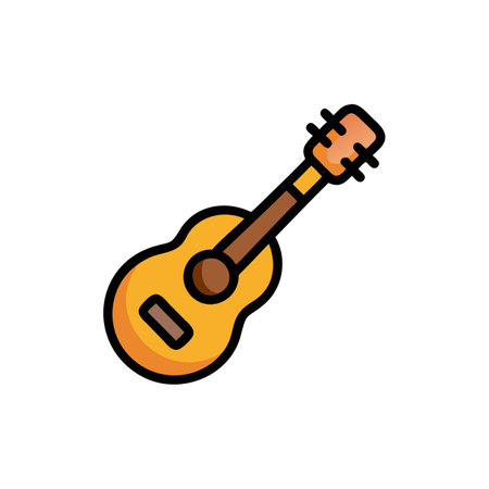 Charming Ukulele Icon for Musicのイラスト素材
