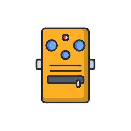 High-Quality Phaser Pedal for Musiciansのイラスト素材