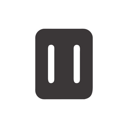 Stylish Pause Button for Mediaのイラスト素材