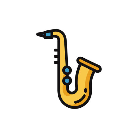 Professional Saxophone Design for Eventsのイラスト素材