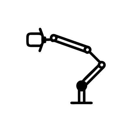 Adjustable Boom Arm for Microphonesのイラスト素材