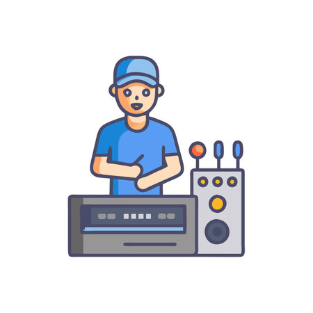 Experienced AV Technician for Eventsのイラスト素材