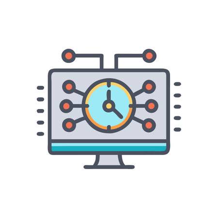 Time management, time management, time management, time management vector icon.のイラスト素材