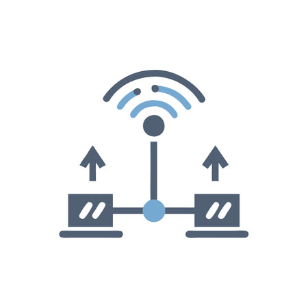 Wifi connection icon in flat style. Internet vector illustration on white isolated background. Network business concept.のイラスト素材