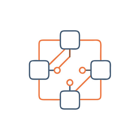 Blockchain, cryptocurrency, digital money, blockchain technology vector icon.のイラスト素材