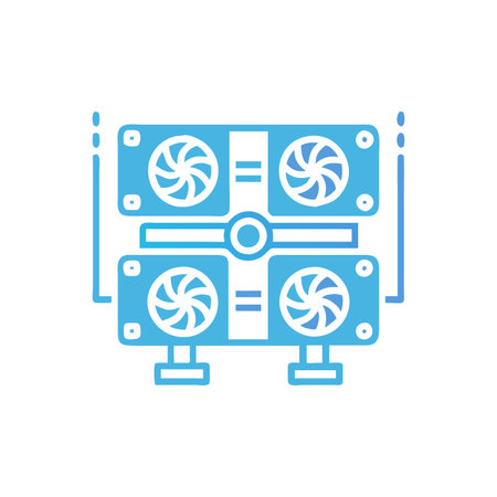 video card design, vector illustration eps10 graphic. blue icon