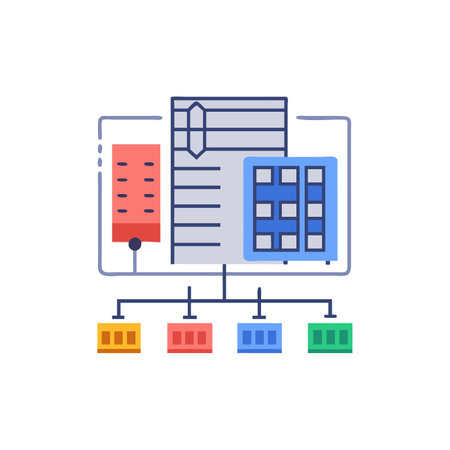 Flat design vector illustration concept of software development, programming, coding, programming, web design.のイラスト素材