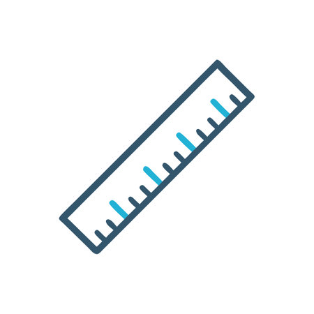 Ruler Icon. Flat Design. Vector Illustration. EPS 10のイラスト素材
