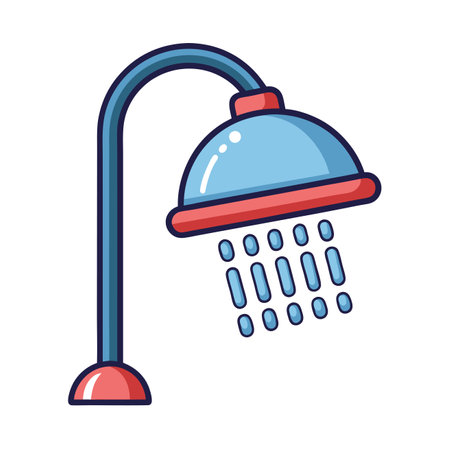 shower with water drops isolated icon design, vector illustration  graphicのイラスト素材