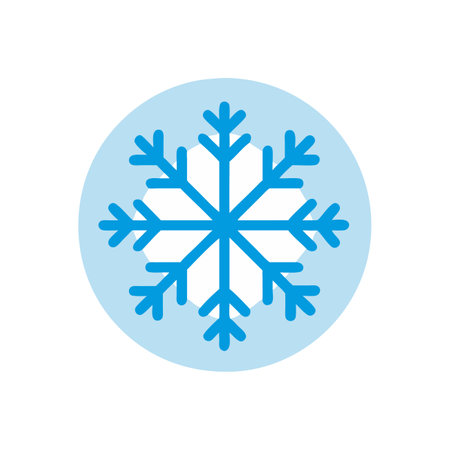 Snowflake icon. Flat design style eps 10 vector illustration.のイラスト素材