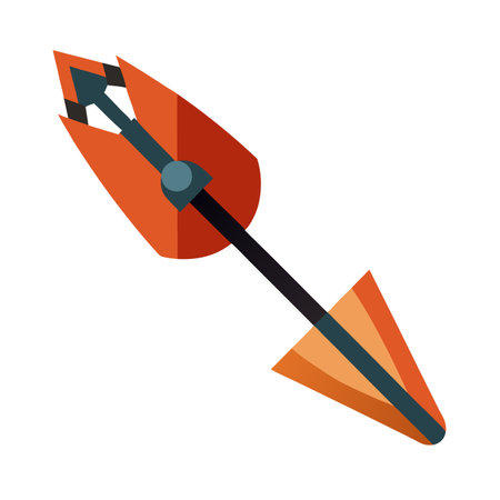 Archery arrow icon. Flat illustration of archery arrow icon for web designのイラスト素材
