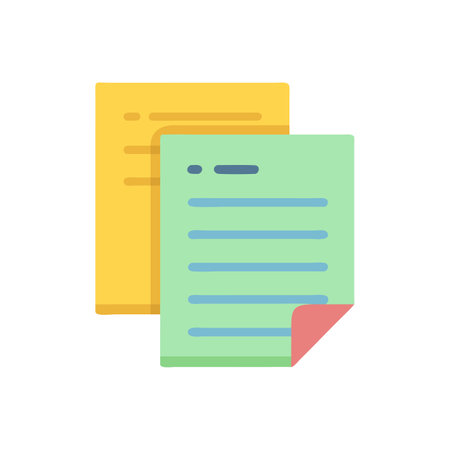 Document icon vector isolated on white background for your web and mobile app design, Document logo conceptのイラスト素材