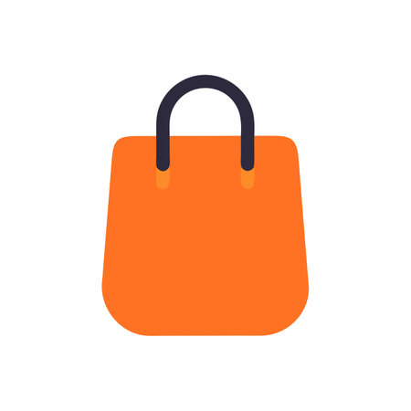 Shopping bag icon vector isolated on white background for your web and mobile app design, Shopping bag logo conceptのイラスト素材