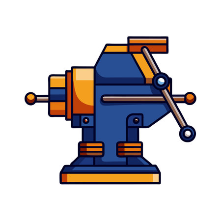Vise tool isolated icon vector illustration graphic design vector illustration graphic designのイラスト素材