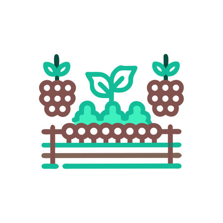 Harvesting, agriculture, farming flat icon. Vector illustration.のイラスト素材