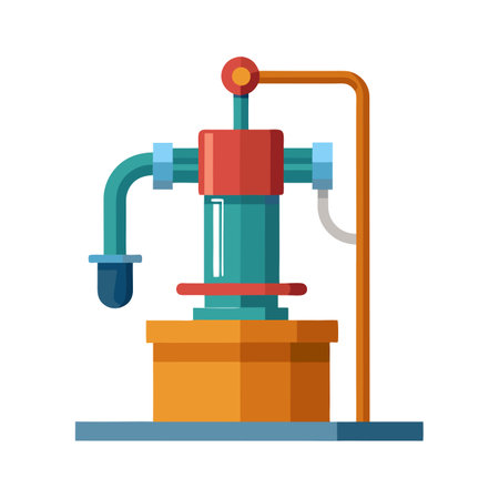 Water pump icon. Flat illustration of water pump vector icon for webのイラスト素材